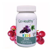 Iron Gummies for Kids  Vegan Vegetarian Suitable, Non-GMO Kosher & Halal - 30 Servings | Go Healthy
