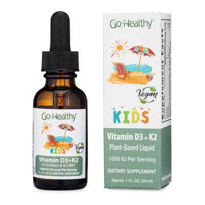 Go Healthy Natural is launching a new Kids Liquid Vitamin D3 + K2 supplement.