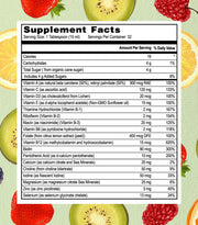 Go Healthy Multivitamin for Women, Men, Teens - Vegan Liquid Immune Support Supplement, Lemon Folate, Liquid Vitamins & Minerals, 20 Fruits & Vegetables, Prebiotic, Gluten Free - 32 Servings