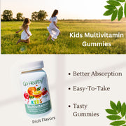 Go Healthy Kids Multivitamin Gummies, Immune Support, Kids Vitamin Gummies, Kosher Kid Vitamin, Halal, Non-GMO, Gluten-Free Tasty Gummy - 30 Servings