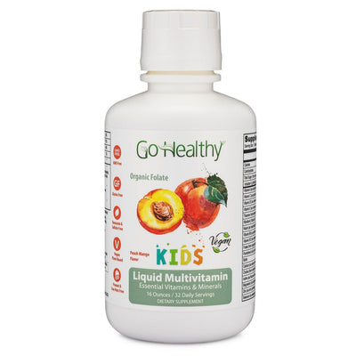 Liquid Multivitamin for Kids -Organic Folate, Vegetarian, Whole Food-32 Servings