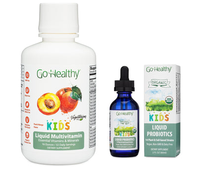 Go Healthy Kids Liquid Multivitamin + Probiotics Bundle | Go Healthy